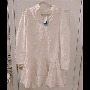 H&M white floral dress